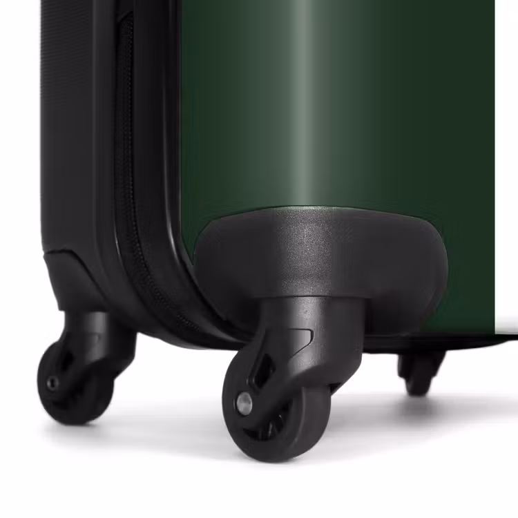 Suitcase - Green background with double white vertical stripes — 6