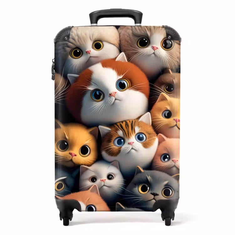 Suitcase - Orange Cats — 1