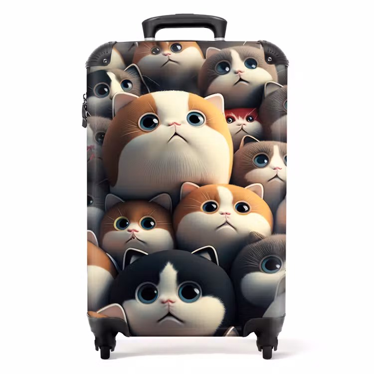 Suitcase - Patches of Cats — 1