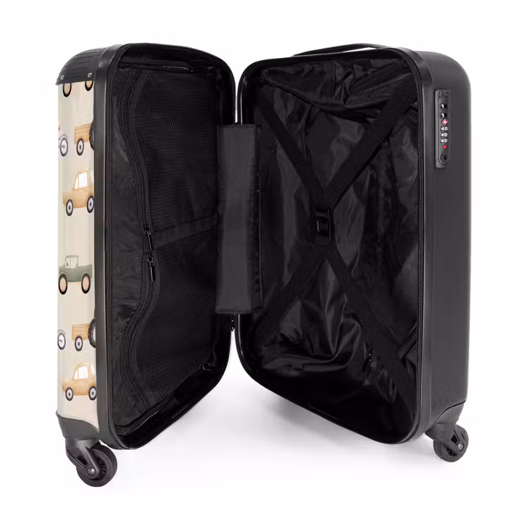 Suitcase - Retro vehicles pattern — 4