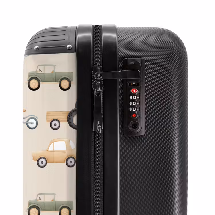 Suitcase - Retro vehicles pattern — 5