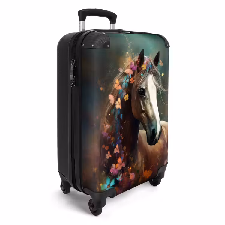 Suitcase - Suitcase - Animals - Horse - Nature - Butterfly - Flowers — 2