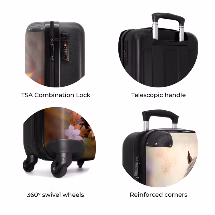 Suitcase - Suitcase - Horse - Flowers - Nature - Purple - Animals — 8
