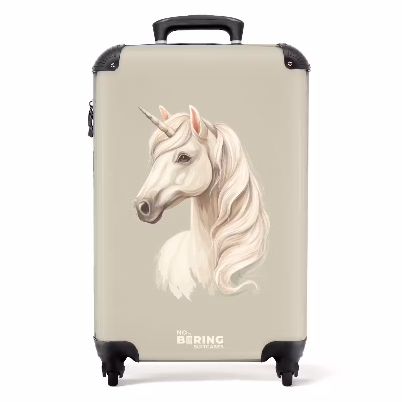 Suitcase - Unicorn in neutral colors — 1