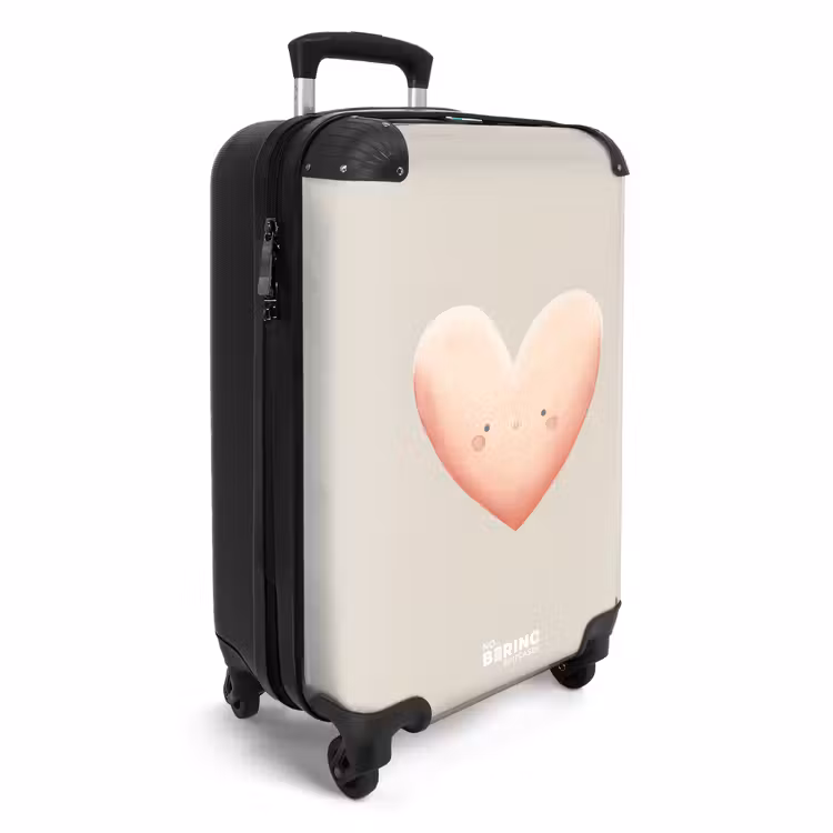 Suitcase - Heart in pastel colors — 2