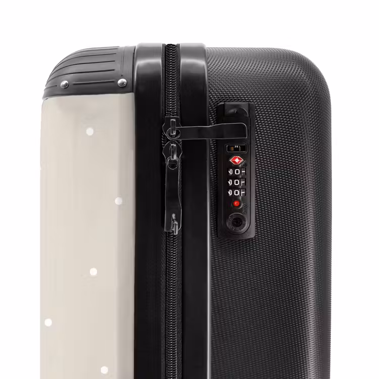 Suitcase - Pink heart surrounded by beige dots — 5