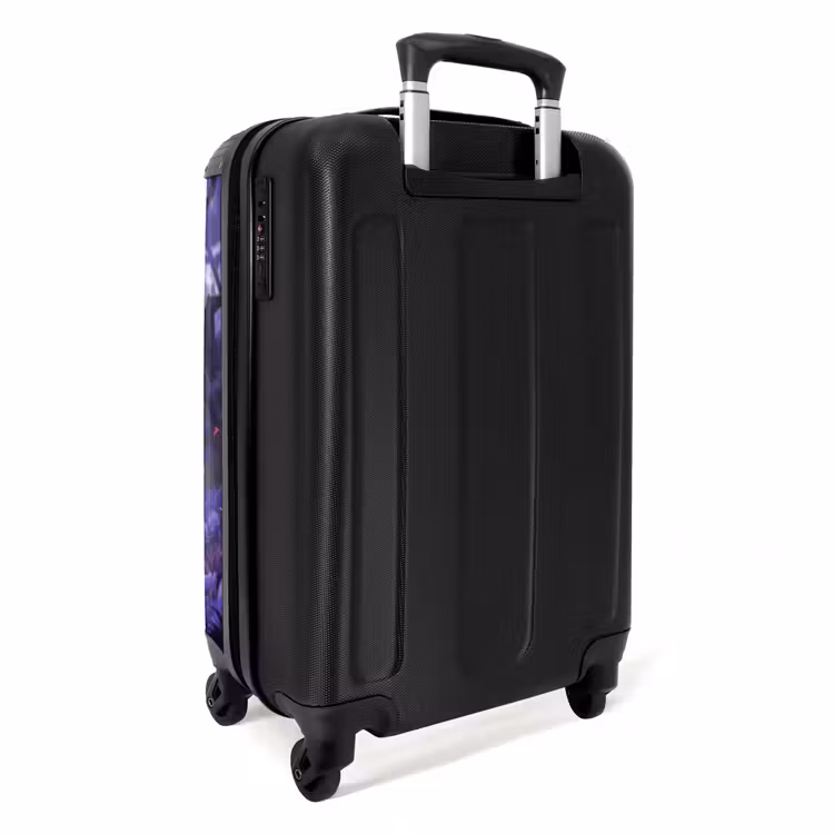 Suitcase - Portrait of a Unicorn among Purple Flowers — 3