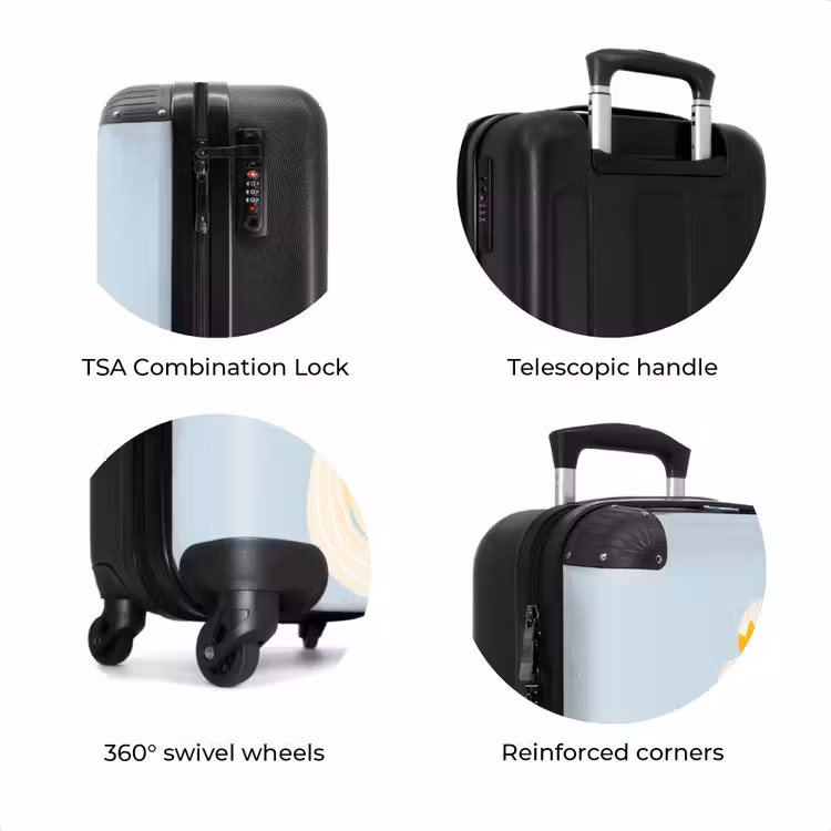 Suitcase - Princess with a golden crown - Blue — 7
