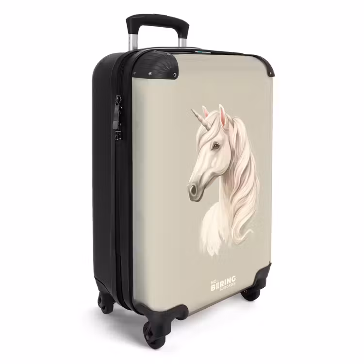 Suitcase - Unicorn in neutral colors — 2