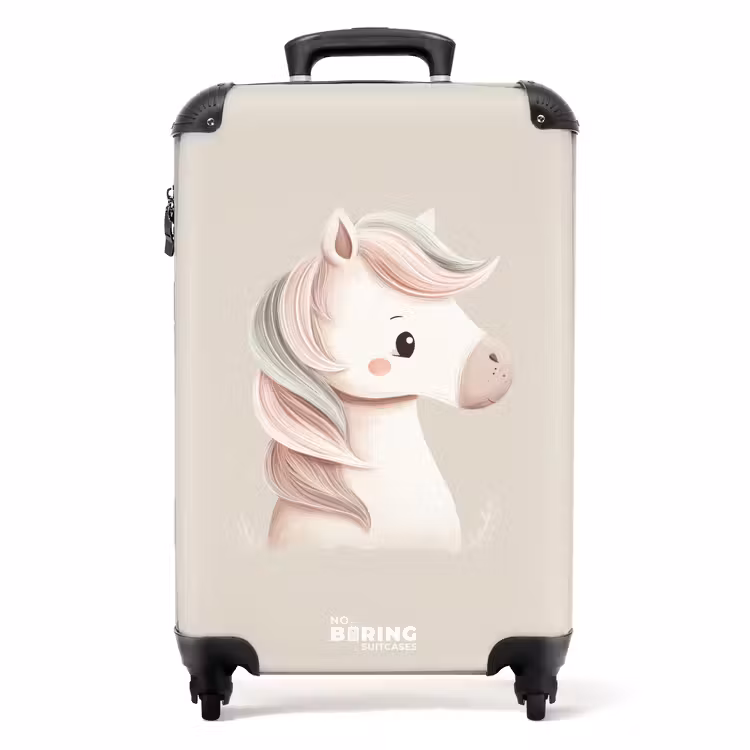 Suitcase - Unicorn in pink pastel colors — 1