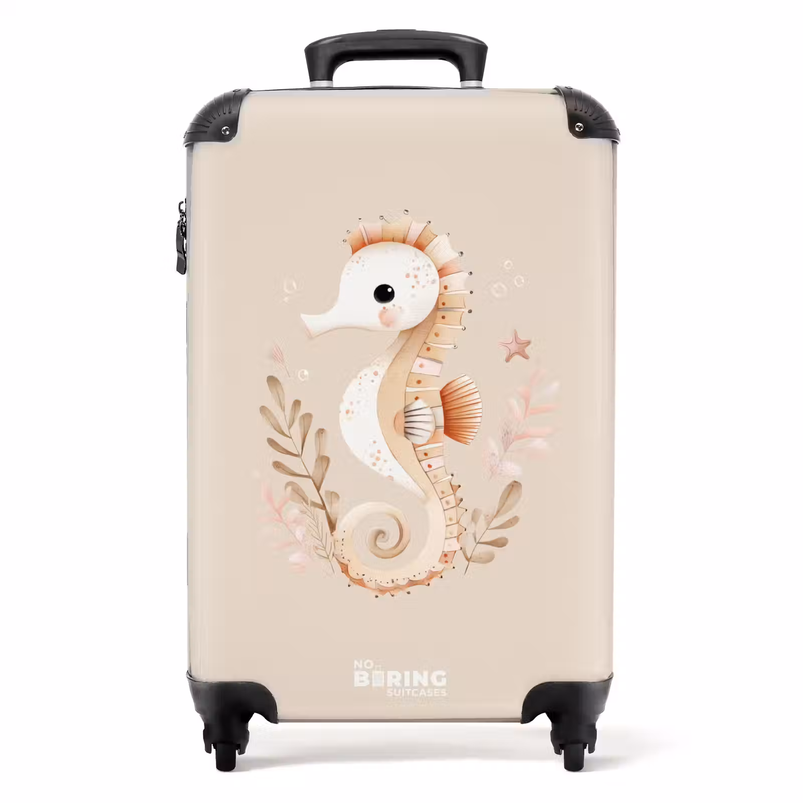 Suitcase - Pink seahorse among sea plants — 1