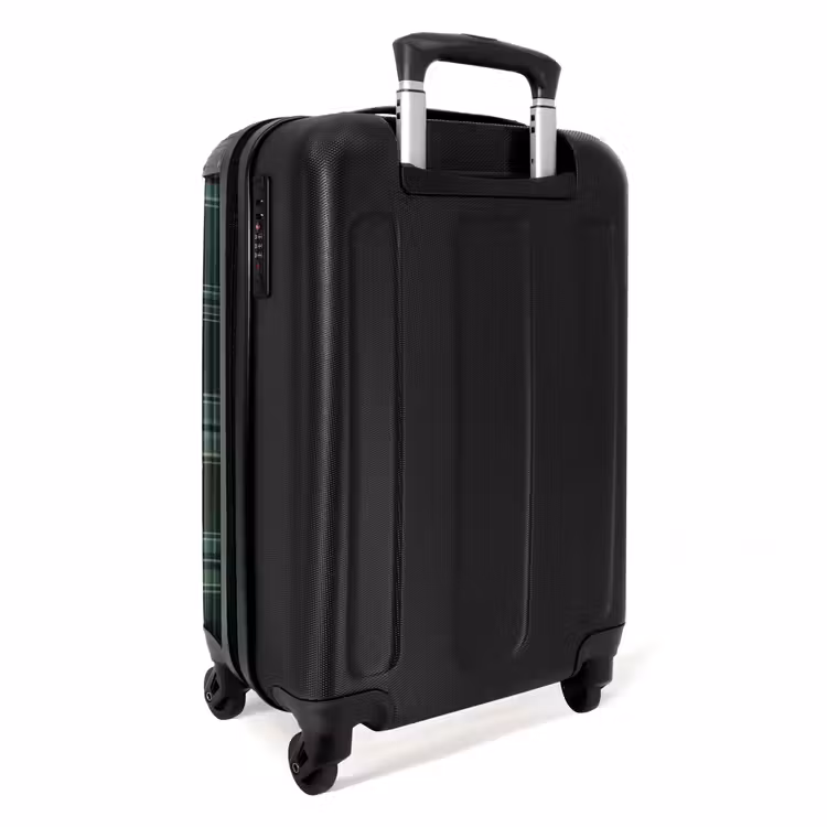 Suitcase - Classic checkered pattern in shades of green — 3