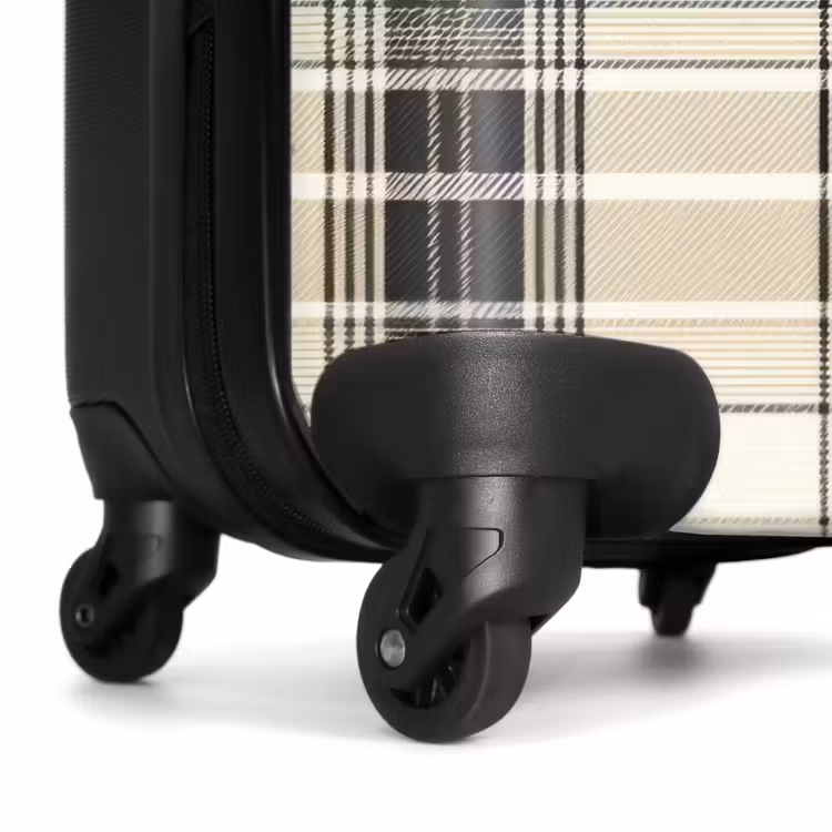 Suitcase - Classic plaid pattern in beige — 6