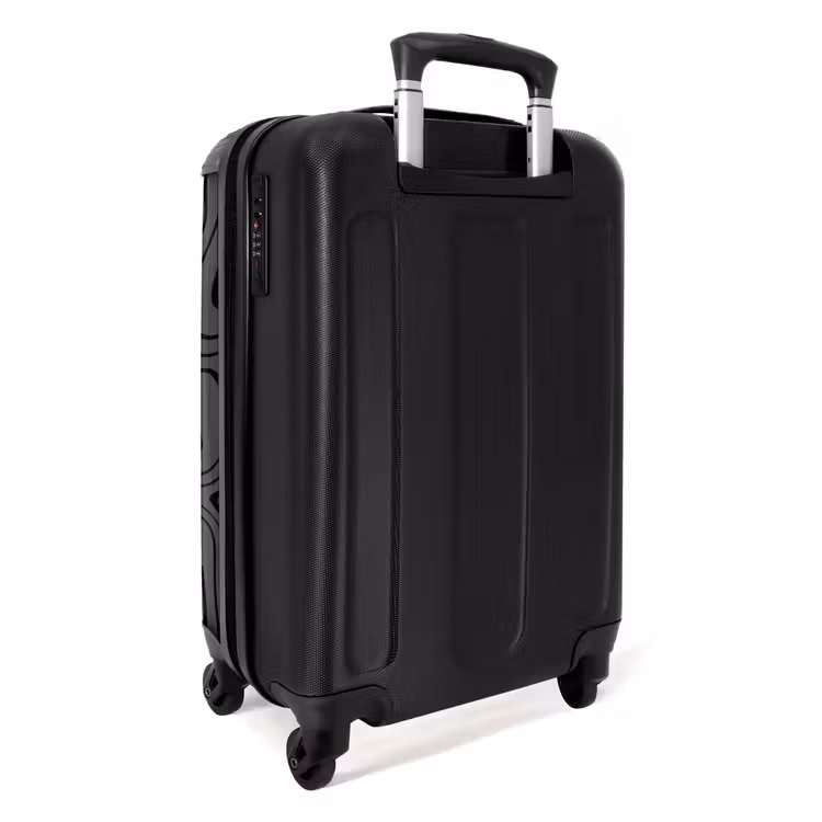 Suitcase - Gray background with abstract black lines — 3
