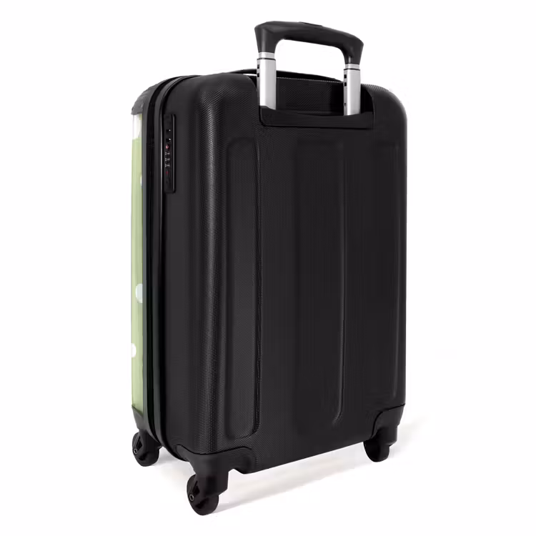 Suitcase - Green background with white dots — 3