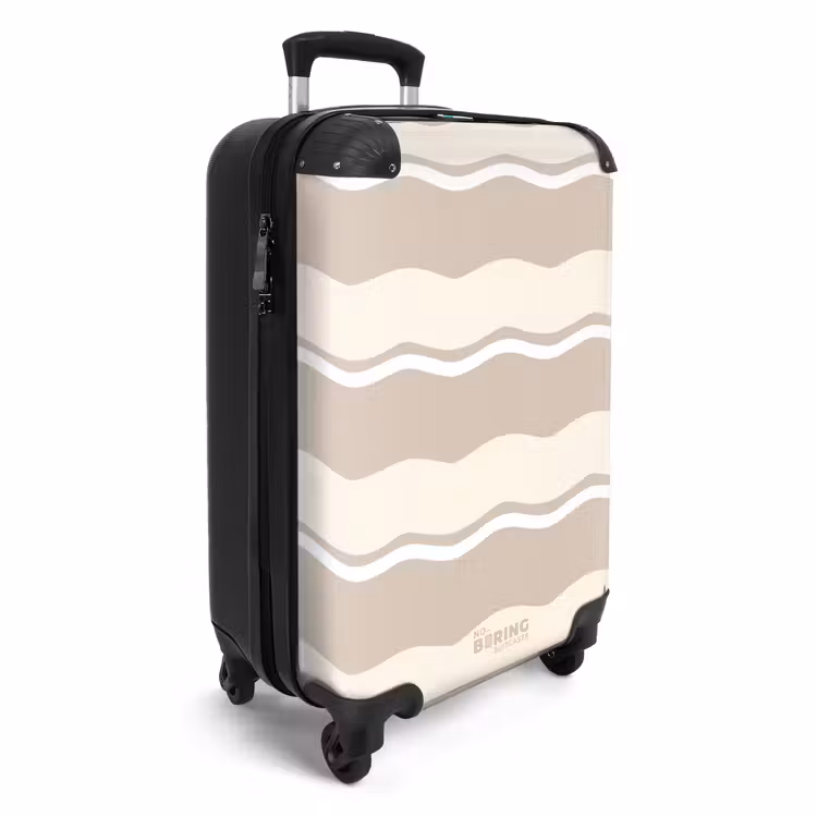 Suitcase - Waves in cream shades — 2