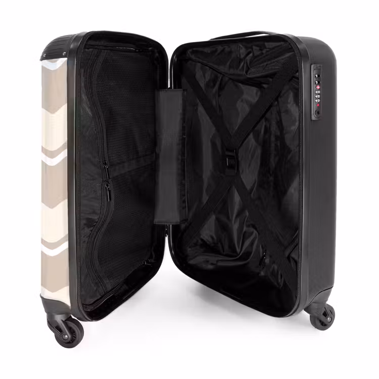 Suitcase - Waves in cream shades — 4