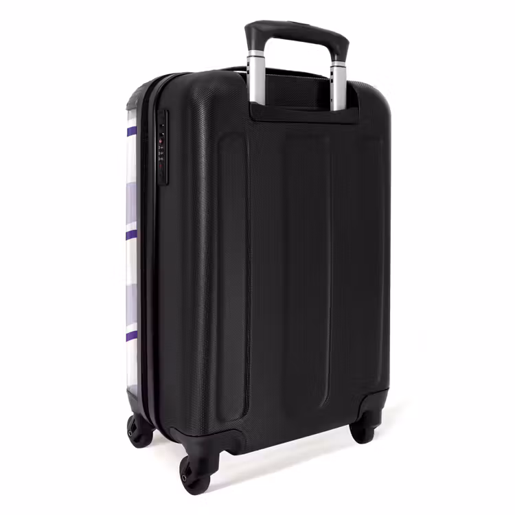 Suitcase - Wavy stripes in shades of purple — 3