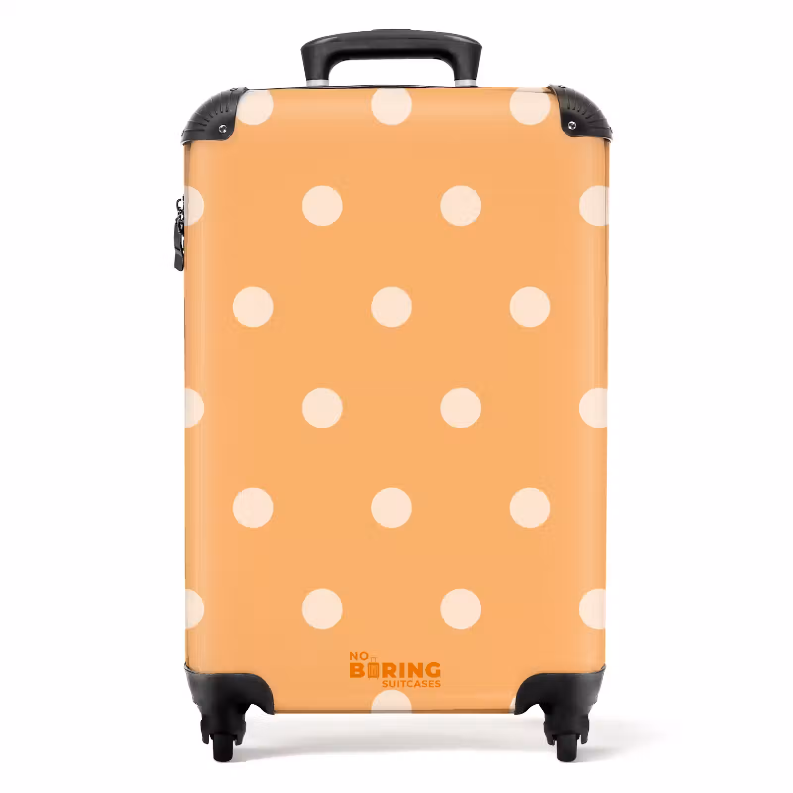 Suitcase - Orange dots pattern — 1