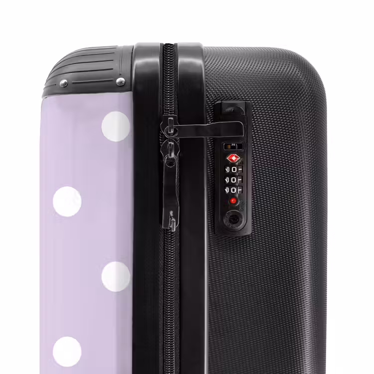 Suitcase - Light purple background with white dots — 5