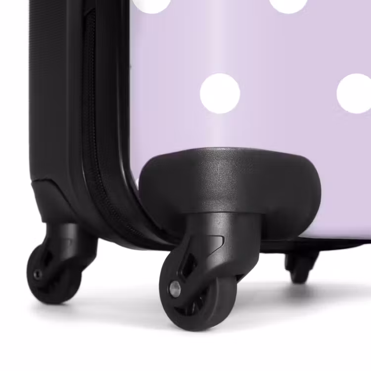 Suitcase - Light purple background with white dots — 6