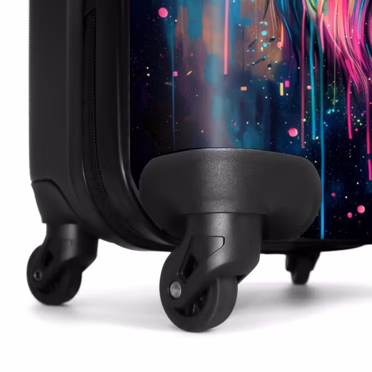 Suitcase - Lion of paint splatters — 6