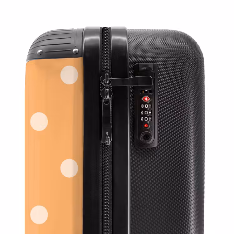 Suitcase - Orange dots pattern — 5