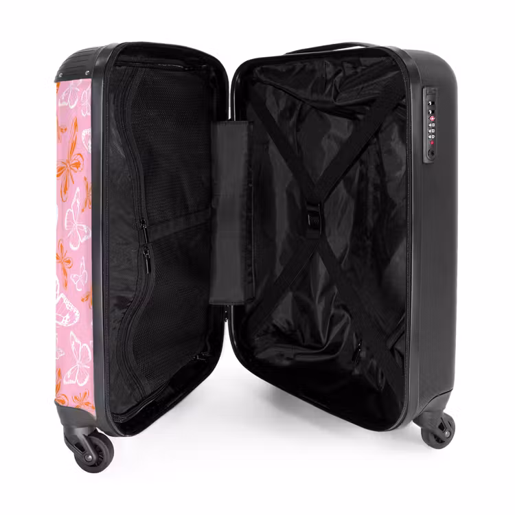 Suitcase - Pattern of colored butterflies — 4