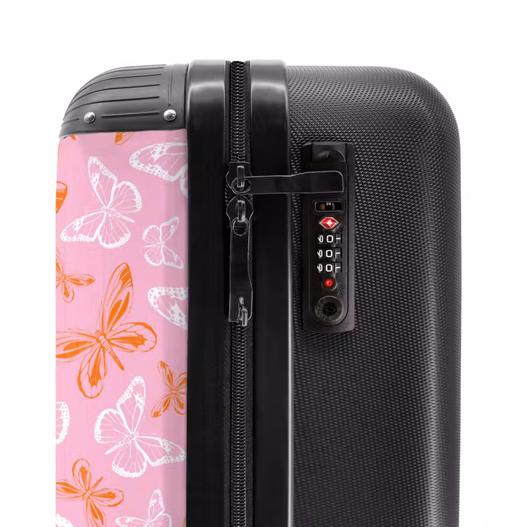 Suitcase - Pattern of colored butterflies — 5
