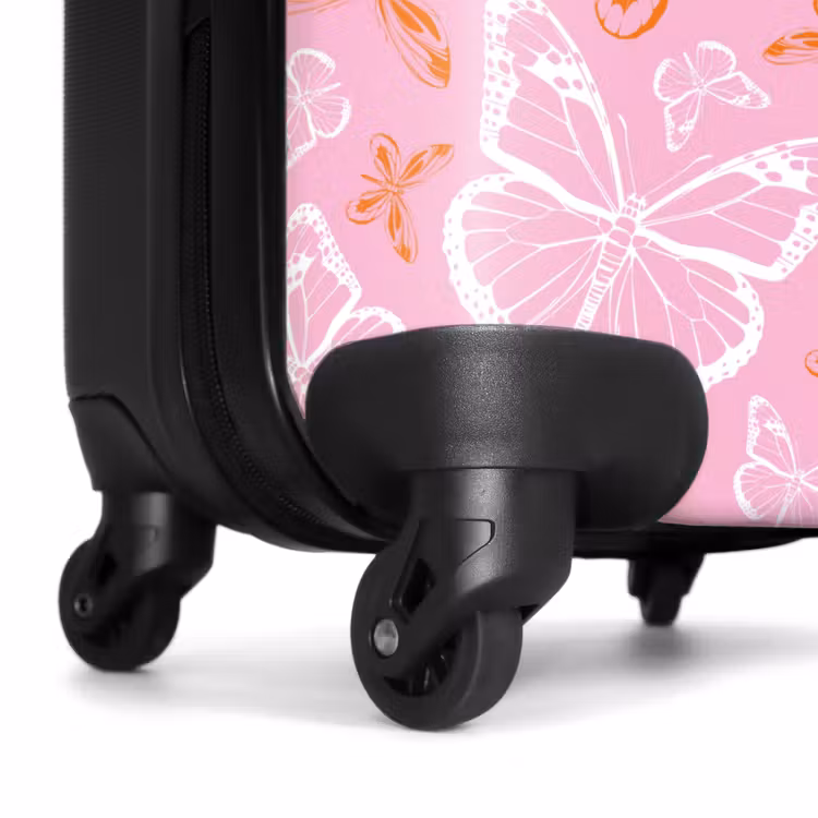 Suitcase - Pattern of colored butterflies — 6