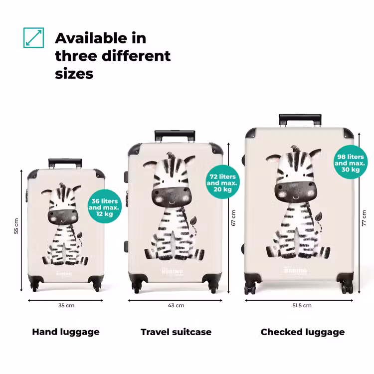 Suitcase - Zoë Zebra — 3