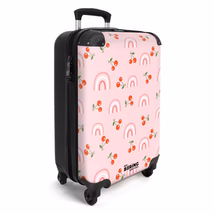 Suitcase - Cherry and rainbow pattern — 2