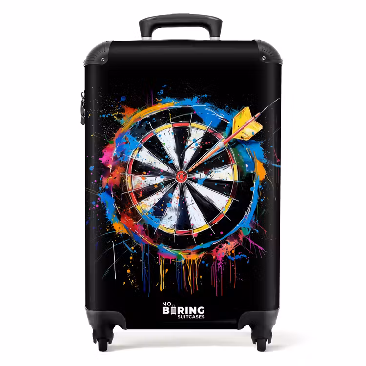 Suitcase - Dartboard with graffiti — 1