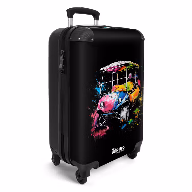 Suitcase - Golf cart with graffiti — 2