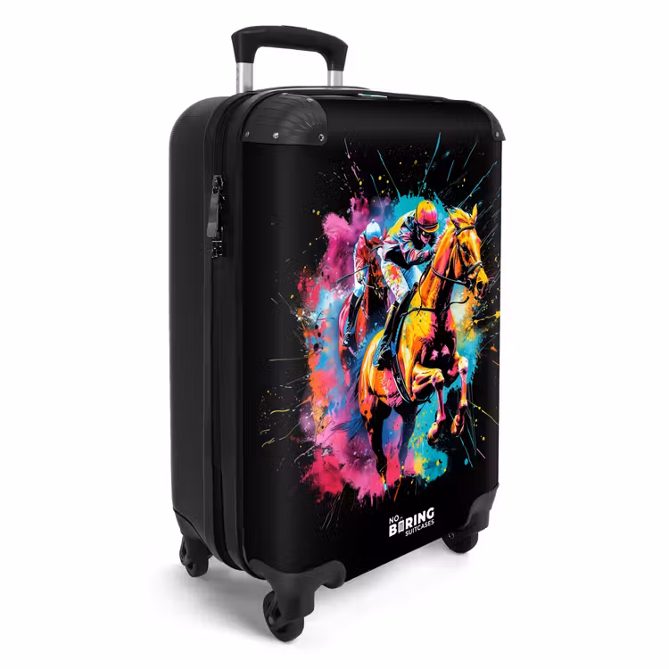 Suitcase - Horseback riding with bright colors — 2