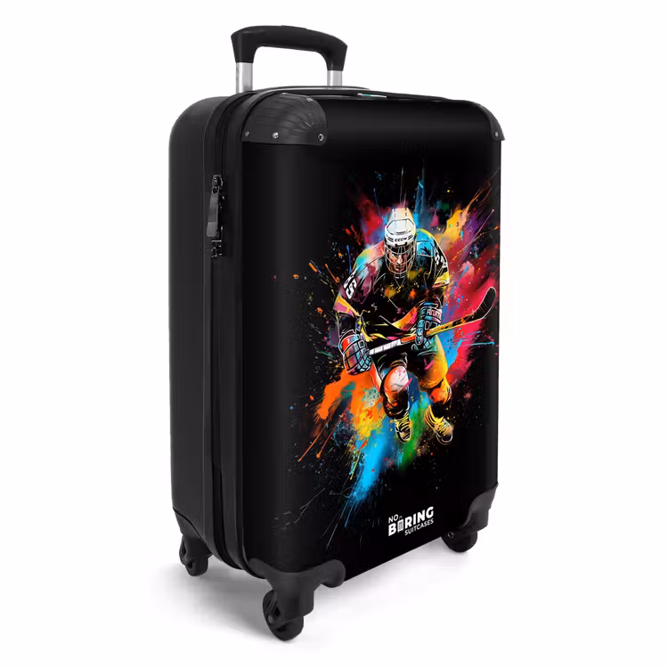 Suitcase - Ice hockey with graffiti — 2