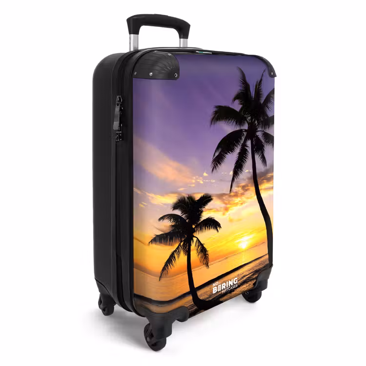 Suitcase - Palm trees at sunset — 2