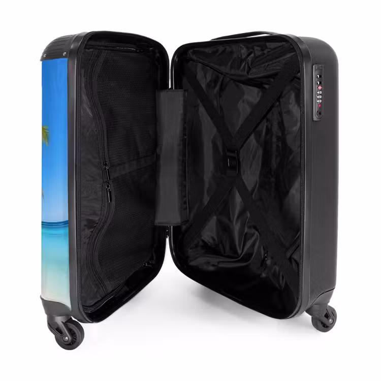 Suitcase - Palm trees on beach — 4