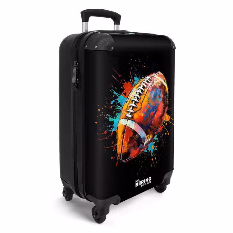 Suitcase - Rugby ball with colorful graffiti — 2