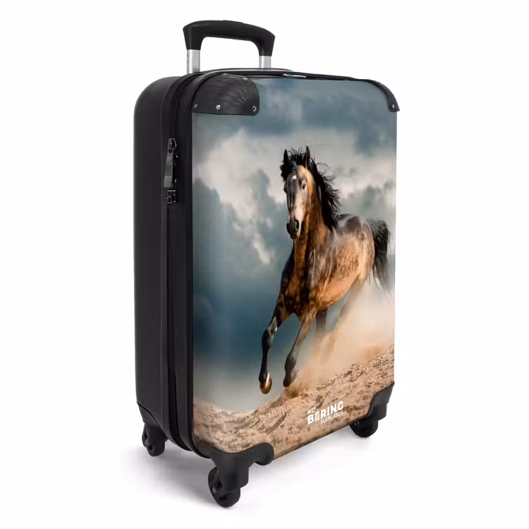 Suitcase - Running brown horse — 2