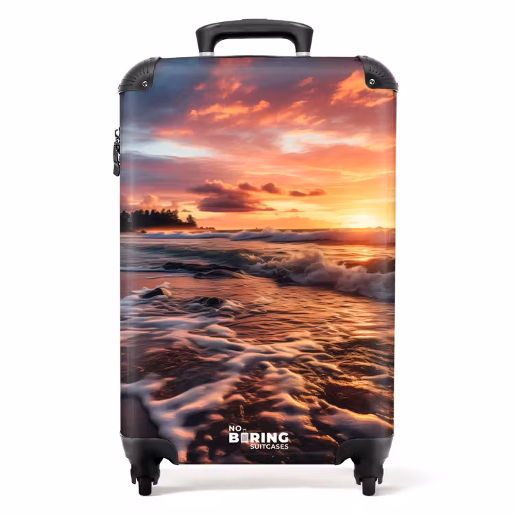 Suitcase - Sea at sunset — 1