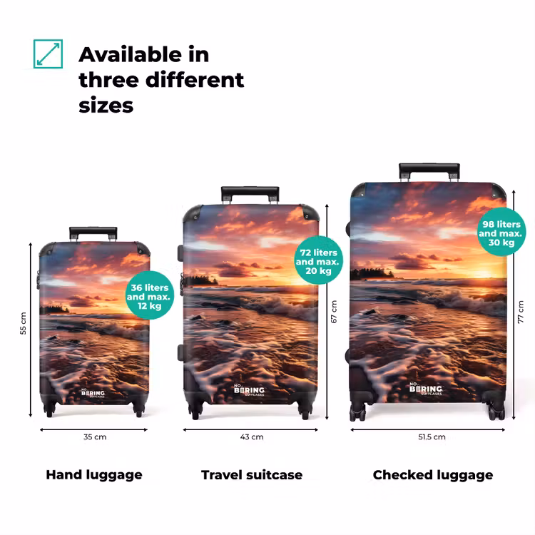 Suitcase - Sea at sunset — 3