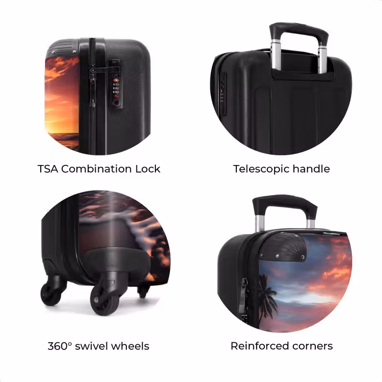 Suitcase - Sea at sunset — 8