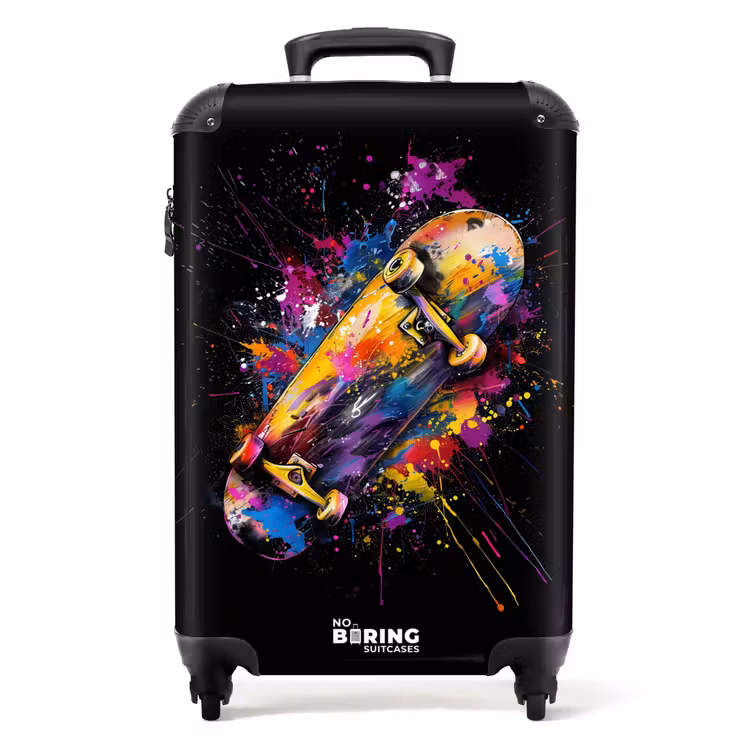 Suitcase - Skateboard with graffiti — 1