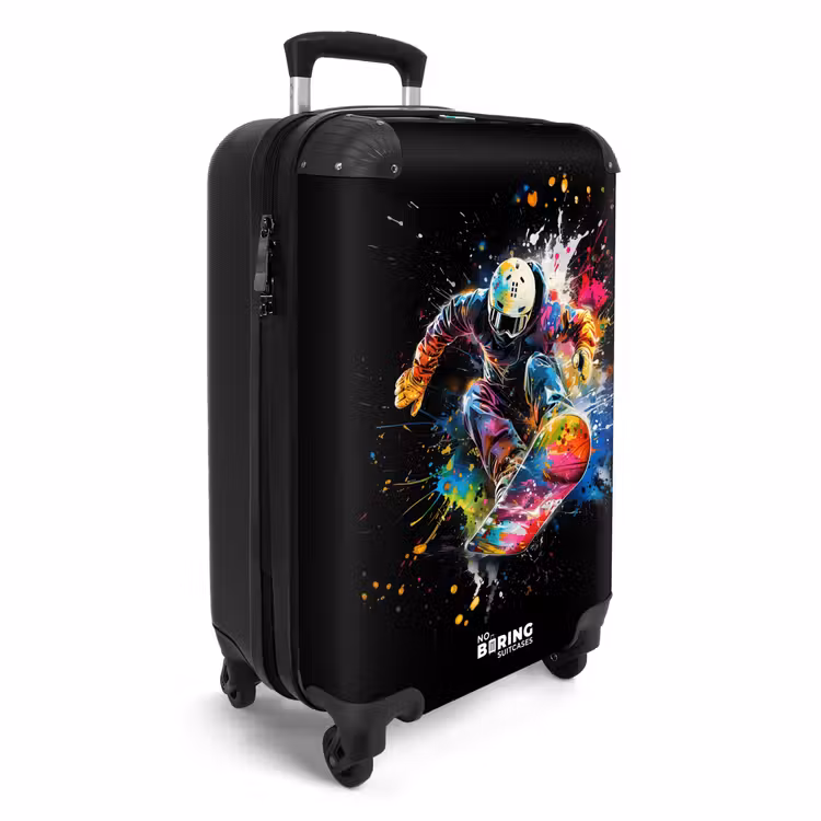 Suitcase - Snowboarder with graffiti — 2