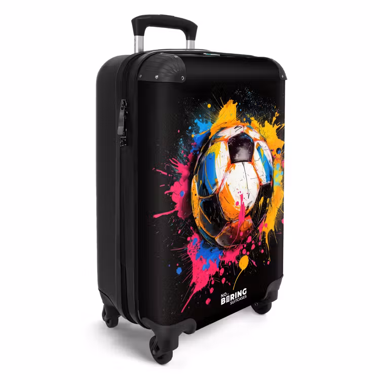 Suitcase - Soccer with colorful graffiti — 2
