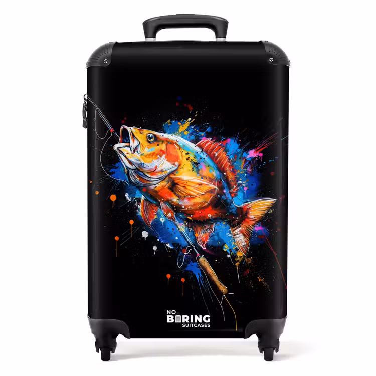 Suitcase - Sport fishing with graffiti — 1