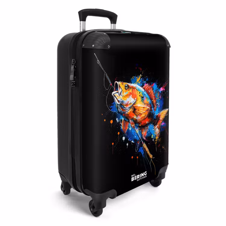 Suitcase - Sport fishing with graffiti — 2