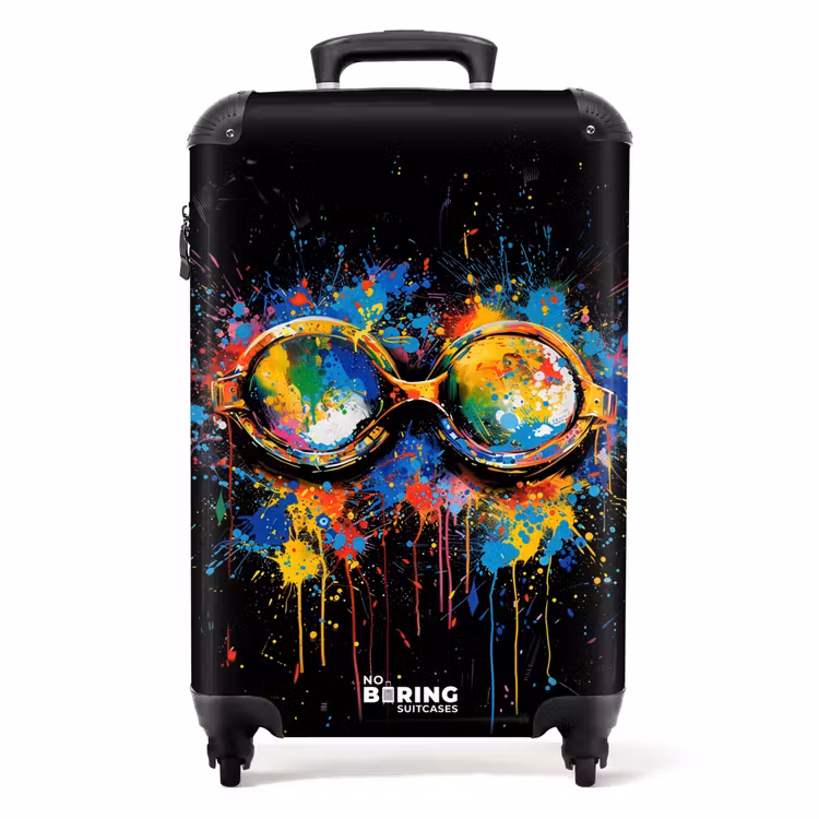 Suitcase - Swimming goggles with graffiti — 1
