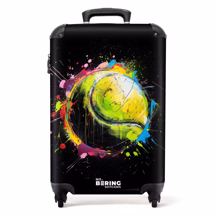 Suitcase - Tennis ball with graffiti — 1